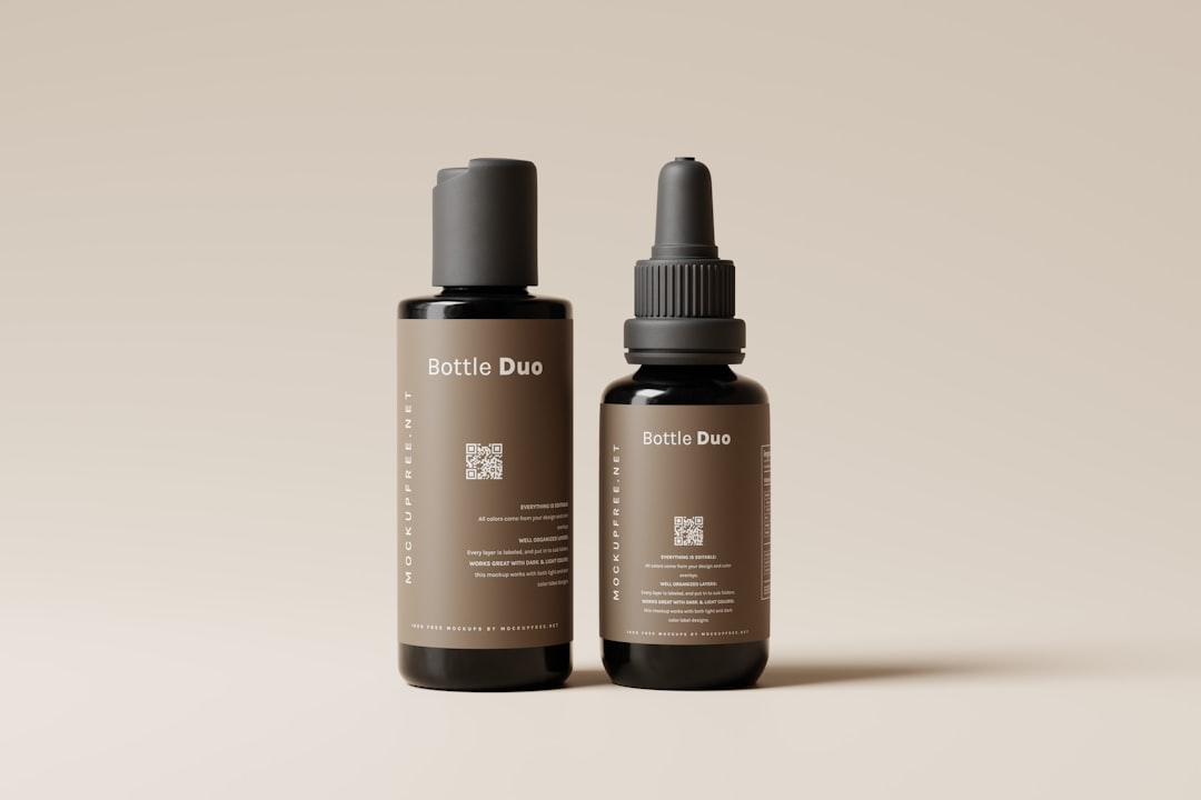 two bottles of botte duo on a white background